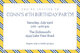 Yellow & Navy Repp Tie Invitations Image 5 of 5
